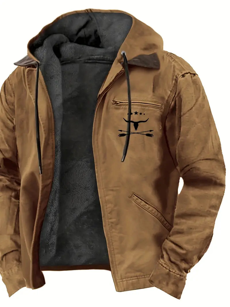 Men's retro Western-style denim jacket