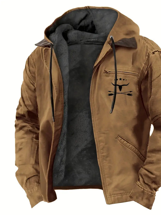Men's retro Western-style denim jacket