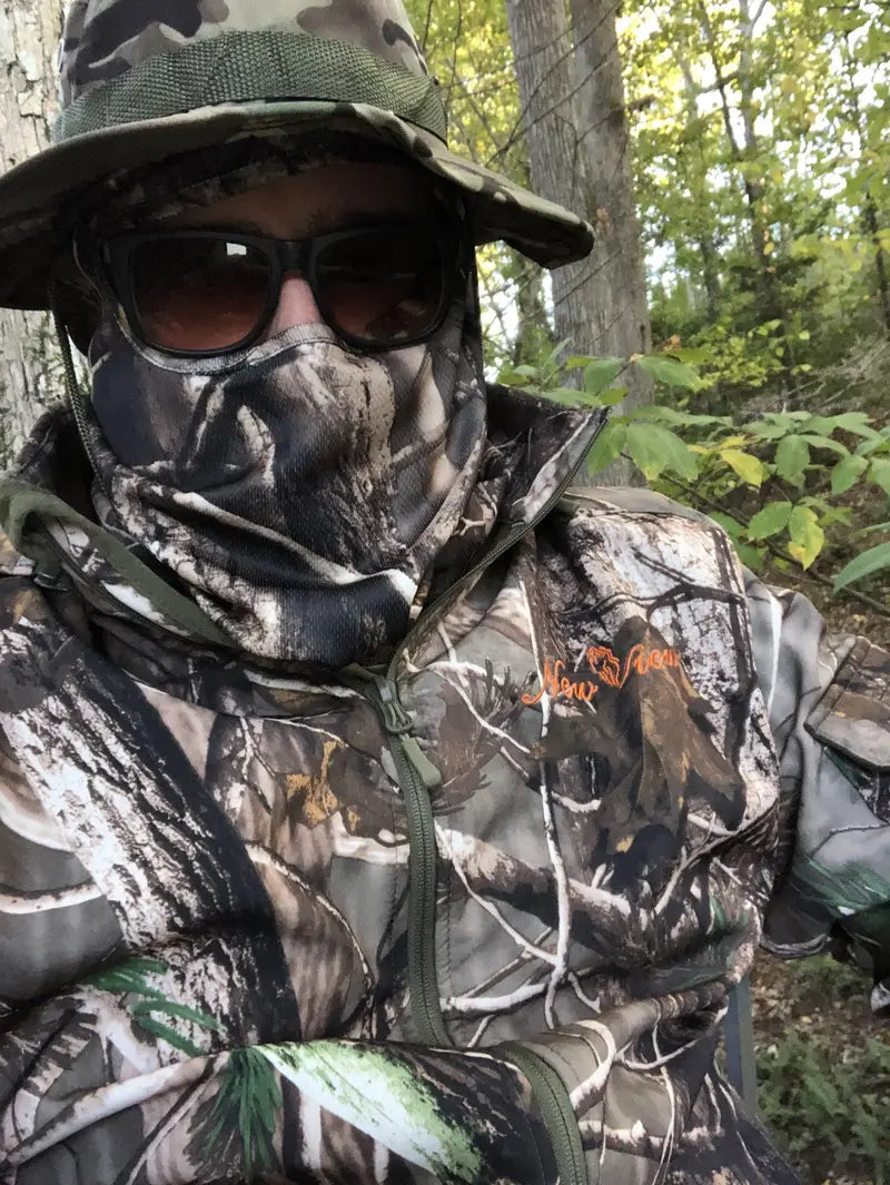 Men's silent hunting jacket, warm camouflage jacket, lined hunting suit